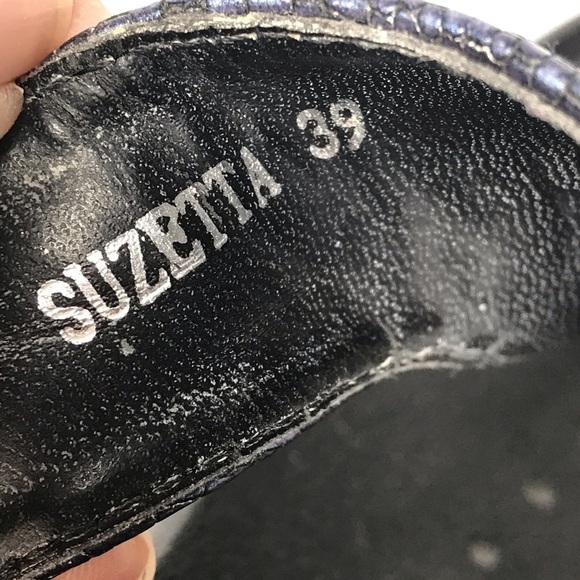 Patrizia by Spring Step Sandals Womens 8.5 Thong Metallic Blue Beachwear Summer - Picture 7 of 8